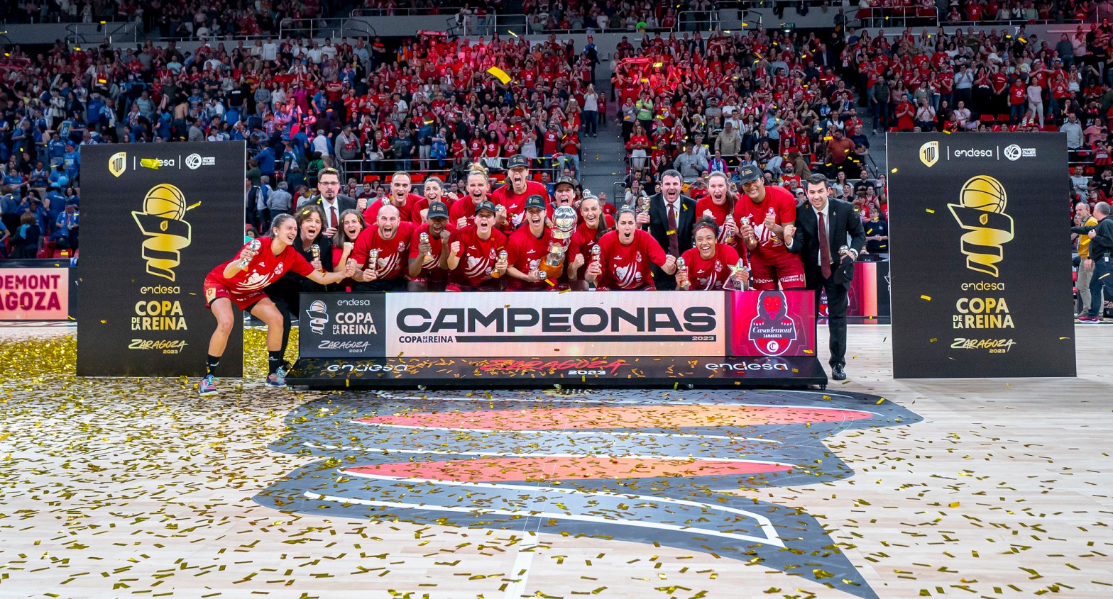 Copa de la Reina 2023: Casademont Zaragoza celebra su primer título